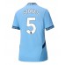 Maillot de foot Manchester City John Stones #5 Domicile vêtements Femmes 2024-25 Manches Courtes